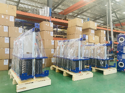 2020年冬青島的第一場(chǎng)雪，換熱器廠家車(chē)間熱火朝天忙發(fā)貨